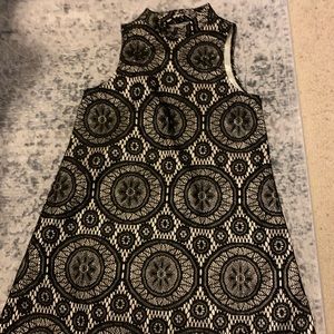 black and white sparkling dress